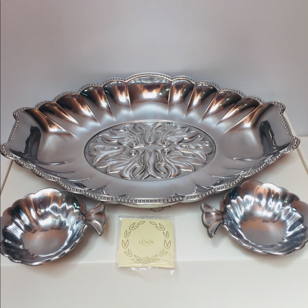 Lenox 3 pieces chip & dip platter